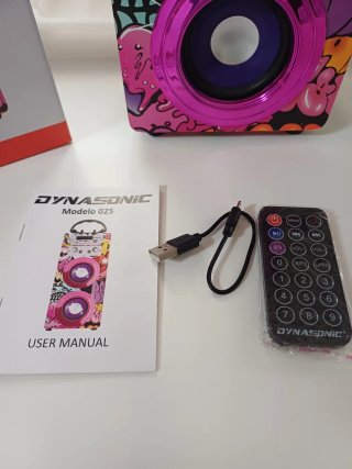 Altavoz Dynasonic Karaoke Multicolor