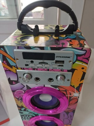 Altavoz Dynasonic Karaoke Multicolor