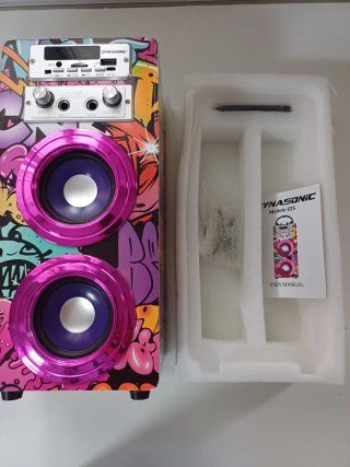 Altavoz Dynasonic Karaoke Multicolor