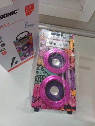 Altavoz Dynasonic Karaoke Multicolor