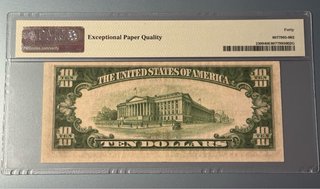 $10 1934A N. Africa PMG 40 EPQ
