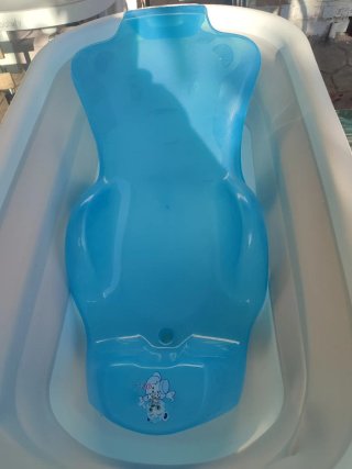 Bañera bebé plegable con adaptador