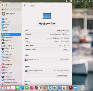 MacBook Pro 13 2019 i5 8GB RAM 256GB SSD
