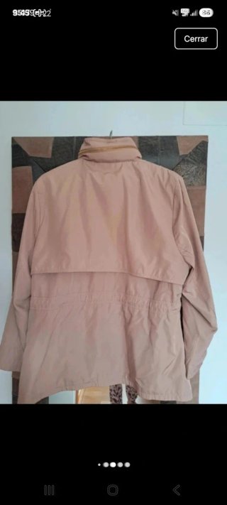 Parka beige mujer