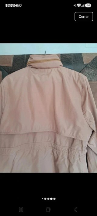 Parka beige mujer