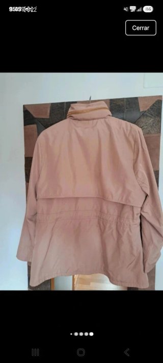 Parka beige mujer