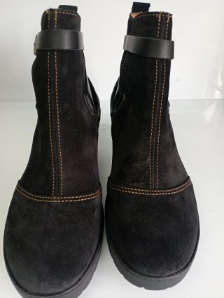 Botines Art Negro Piel Talla 40