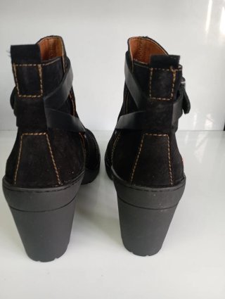 Botines Art Negro Piel Talla 40