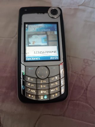 Teléfono Móvil Nokia 6680 Plata/Negro