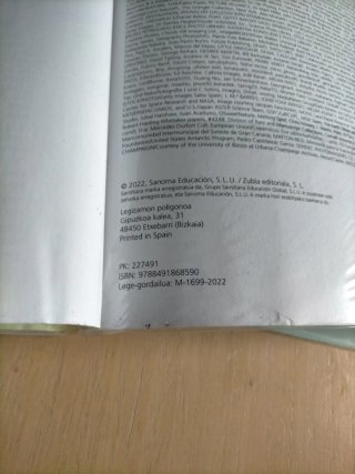Libro Biologia, geologia eta ingurumen zientziak