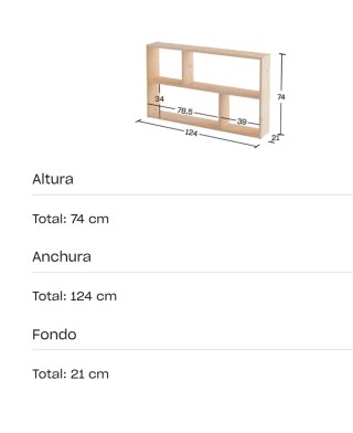 Conjunto Estanterías Lufe EDER