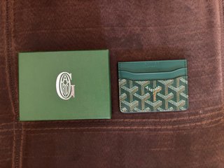 Portacarte Goyard Verde e Multicolore