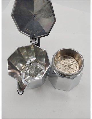 Bialetti - Moka Express: Icónica Cafetera Italiana para Espresso - Auténtico Café Italiano - Cafetera Moka 9 Tazas (420 Ml) - Alumi
