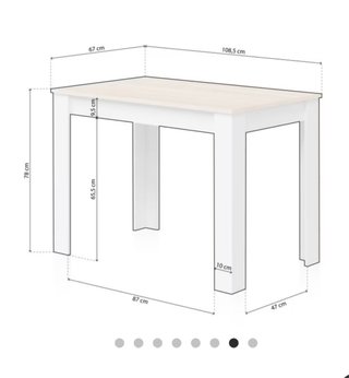 Mesa comedor de madera de roble