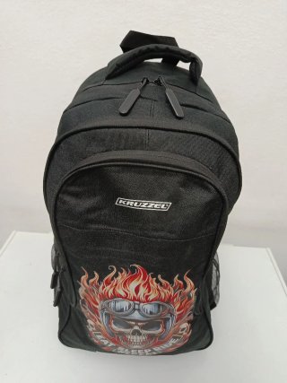 Mochila KRUZZEL Negra Impermeable 30L