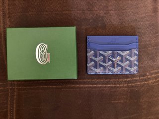 Portacarte Goyard Blu