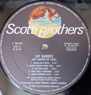LEIF GARRETT - My Movie Of You Vinilo