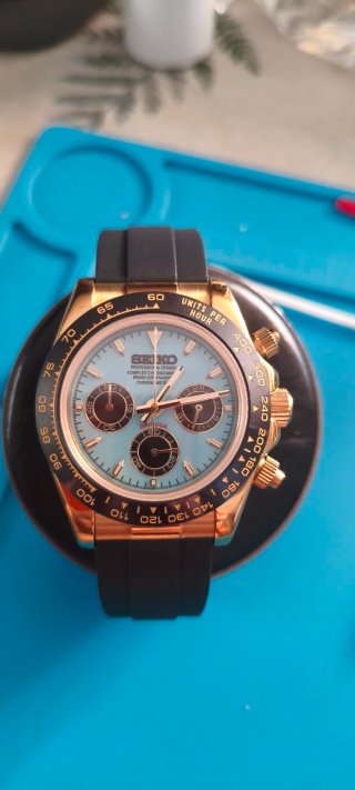 Reloj Seiko Modificado Dorado