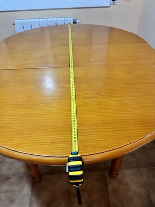 Mesa redonda extensible madera Abierta 89x 1’14cm