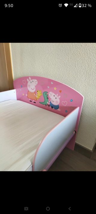 Cama infantil Peppa Pig rosa