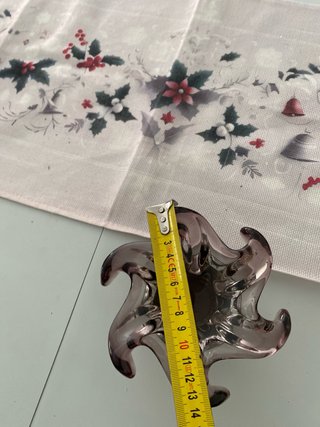 Cenicero Murano Vintage Soporte Plateado