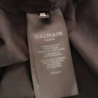 T-shirt Balmain uomo nera