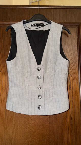 Completo Zara gessato grigio