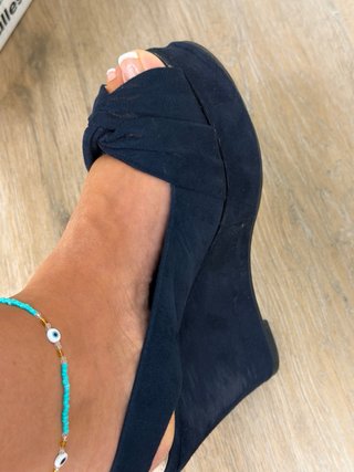Tacones Parfois Azul Marino Talla 38