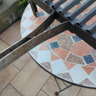 Griglia BBQ artigianale in ferro e acciaio