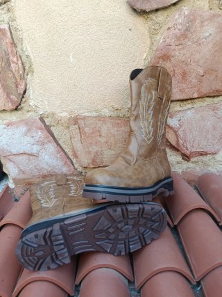 Botas de trabajo estilo Western Marrones