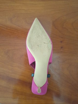 Zapato Fucsia Slingback Tacón Bajo Primadonna