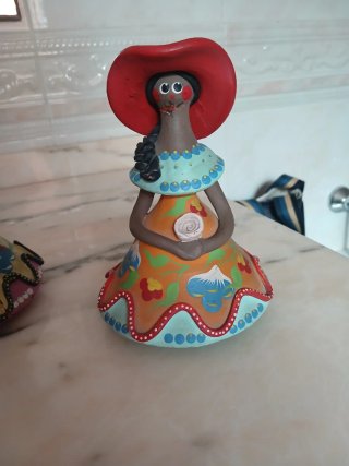Conjunto 3 Figuras Mexicanas Arcilla. Muñecas