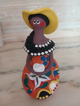 Conjunto 3 Figuras Mexicanas Arcilla. Muñecas
