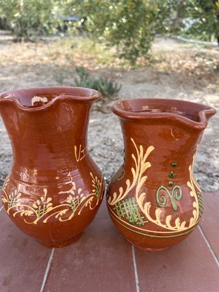 Vasijas de terracota decoradas