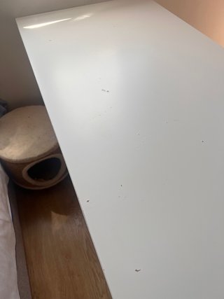Mesa comedor/escritorio madera blanca