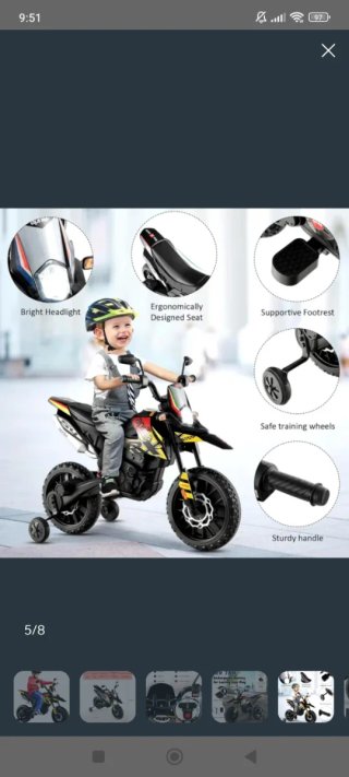 Moto Eléctrica Aprilia RX 125 Infantil
