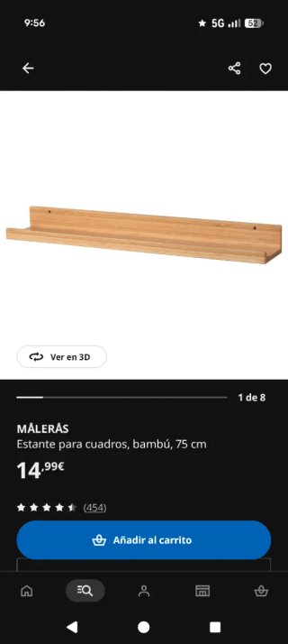 2 Baldas Maleras Ikea 75 cm