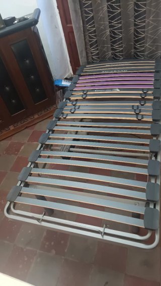 Cama Ortopédica Metálica y Madera