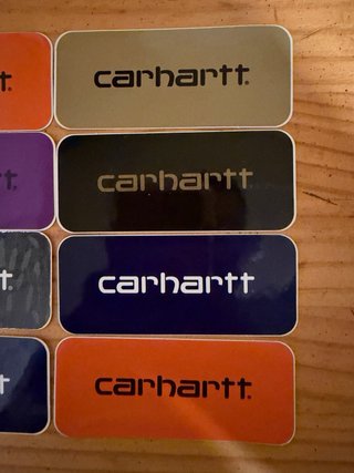 Lote 8 pegatinas Carhartt vintage años 2000 nuevas
