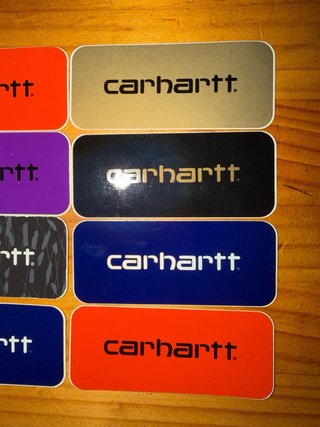 Lote 8 pegatinas Carhartt vintage años 2000 nuevas