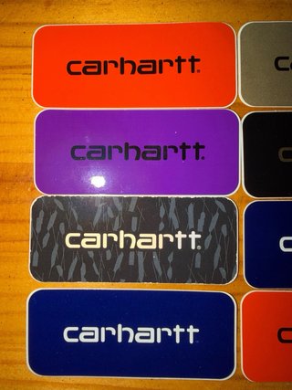 Lote 8 pegatinas Carhartt vintage años 2000 nuevas