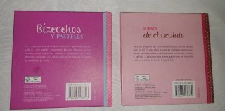 Colección de 4 libros de repostería.