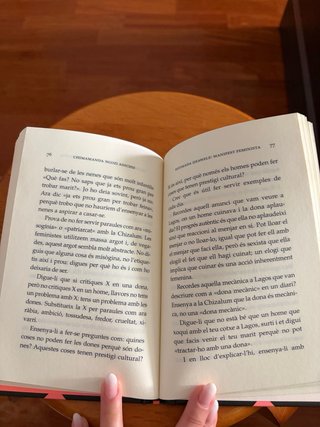 Tothom hauria de ser feminista ; Estimada Ijeaw...