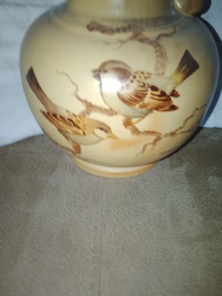 Jarrón Cántaro Cerámica Pájaros