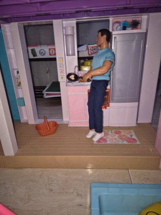 Casa Barbie con Muñecas y Accesorios