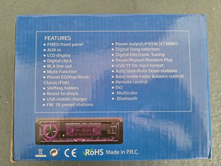Autoradio 1 DIN USB Bluetooth N-2002 telecomando