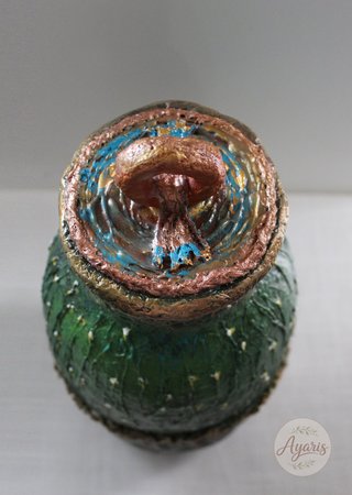 RENACER VERDE  -  Jarrón decorativo artesanal