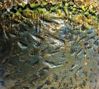 RENACER VERDE  -  Jarrón decorativo artesanal