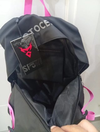 Mochila MotoCentric Dream 30L Negra y Rosa