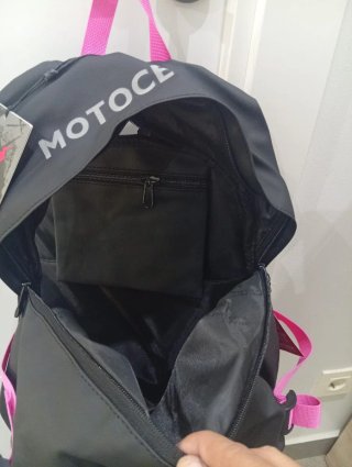 Mochila MotoCentric Dream 30L Negra y Rosa